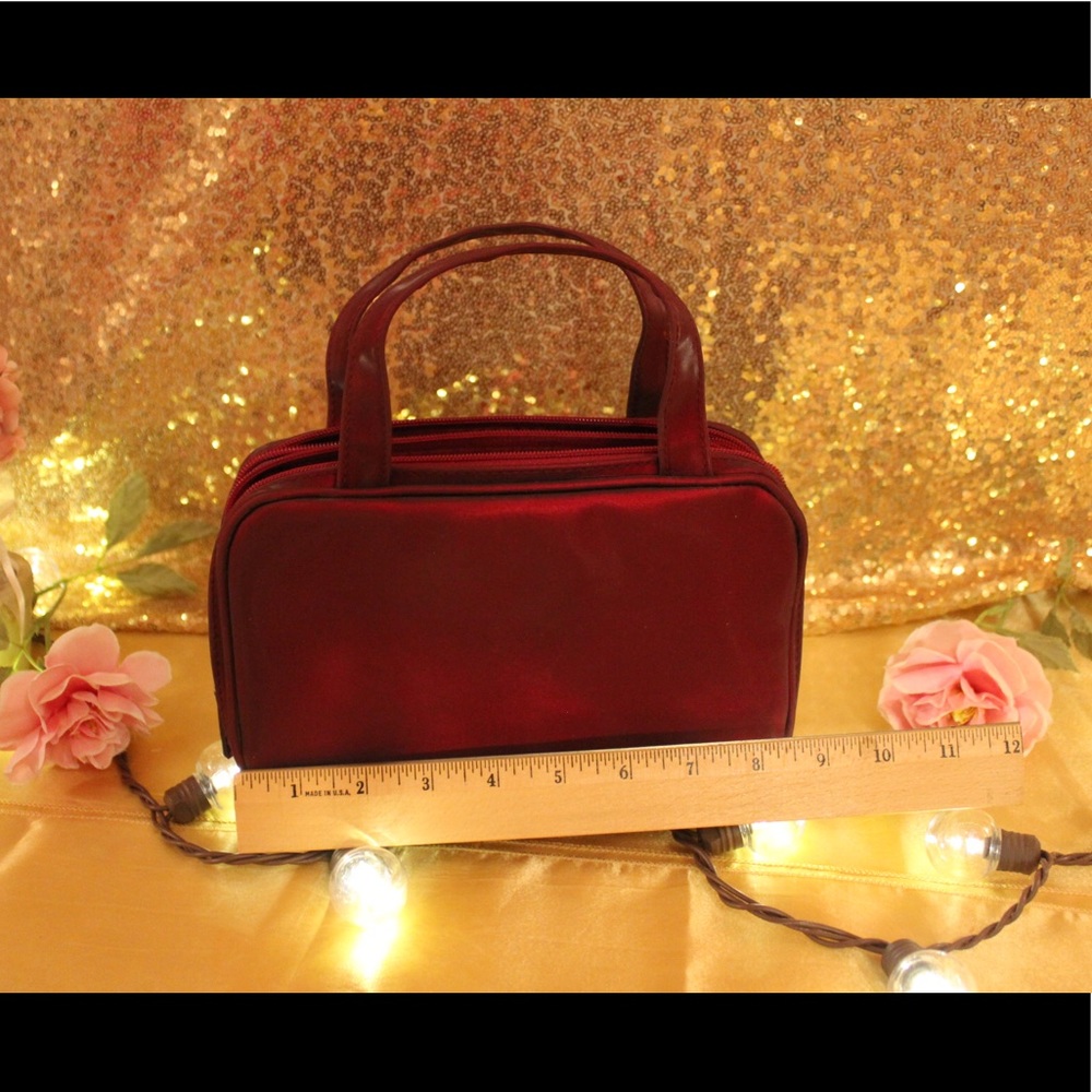 Burgundy Cosmetic Bag - Picture 6 of 7